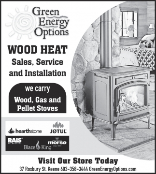 Wood Heat, Green Energy Options, Keene, NH