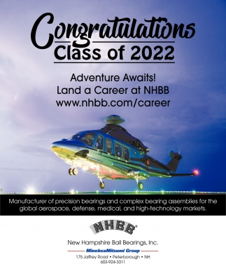 Congratulations Class Of 2022, New Hampshire Ball Bearings, Inc