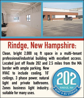 Rindge, New Hampshire, 202 Boat & RV Storage, Rindge, NH